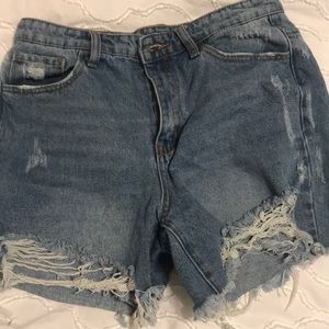 Fashionnova Distressed denim shorts